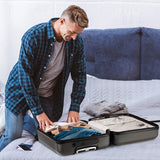 Aerolite 55cm Lightweight Hard Shell 8 Wheels Cabin Suitcase 21" (55x35x20cm), Approved for Ryanair (Priority), easyJet Plus, British Airways, Virgin Atlantic, Jet2 and More - Packed Direct UK