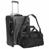 Aerolite (55x40x20cm) Lightweight Cabin Hand Luggage 2 Wheels, Maximum Possible Allowance For Ryanair - Packed Direct UK