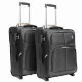 Aerolite (55x40x20cm) Lightweight Cabin Hand Luggage 2 Wheels, Maximum Possible Allowance For Ryanair - Packed Direct UK
