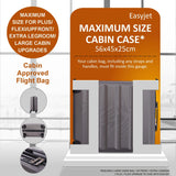 Aerolite (56x45x25cm) Easyjet Maximum Lightweight Hard Shell Cabin Hand Luggage, Maximum Possible Allowance for EasyJet & British Airways - Packed Direct UK