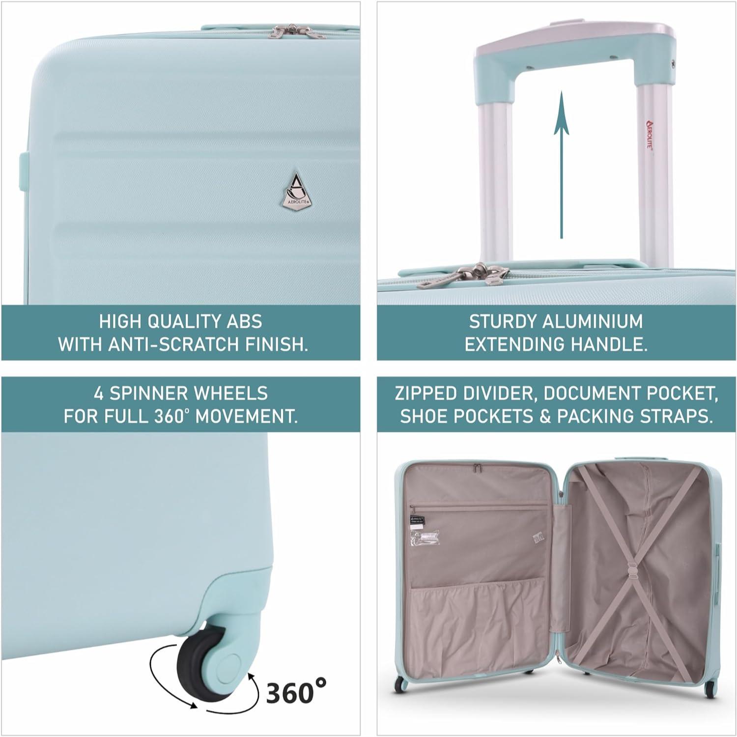 Aerolite 79x58x31cm Large Hard Shell Suitcase Packed Direct Packed Direct UK