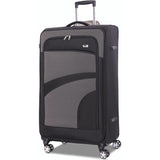 Aerolite Lightweight 55cm 4 Wheel Travel Carry On Hand Cabin Luggage Suitcase Navy Blue Plum Approved for easyJet British Airways Ryanair and More - Packed Direct UK
