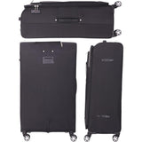 Aerolite Lightweight 55cm 4 Wheel Travel Carry On Hand Cabin Luggage Suitcase Navy Blue Plum Approved for easyJet British Airways Ryanair and More - Packed Direct UK