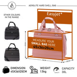 Aerolite New Summer 2024 Easyjet Maximum Size 45x36x20cm Hand Cabin Luggage Approved Hard Shell Travel Carry On Holdall Shoulder Under Seat Flight Bag with 2 Year Warranty - Packed Direct UK