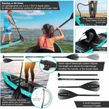 Aqua Spirit Barracuda SUP Inflatable Stand Up Paddle Board 2024, 10'6x32”x6”, Complete Kayak Conversion Kit with Paddle, Backpack, Pump and more accessories, Adult Beginner/Expert, 2 Year Warranty - Packed Direct UK