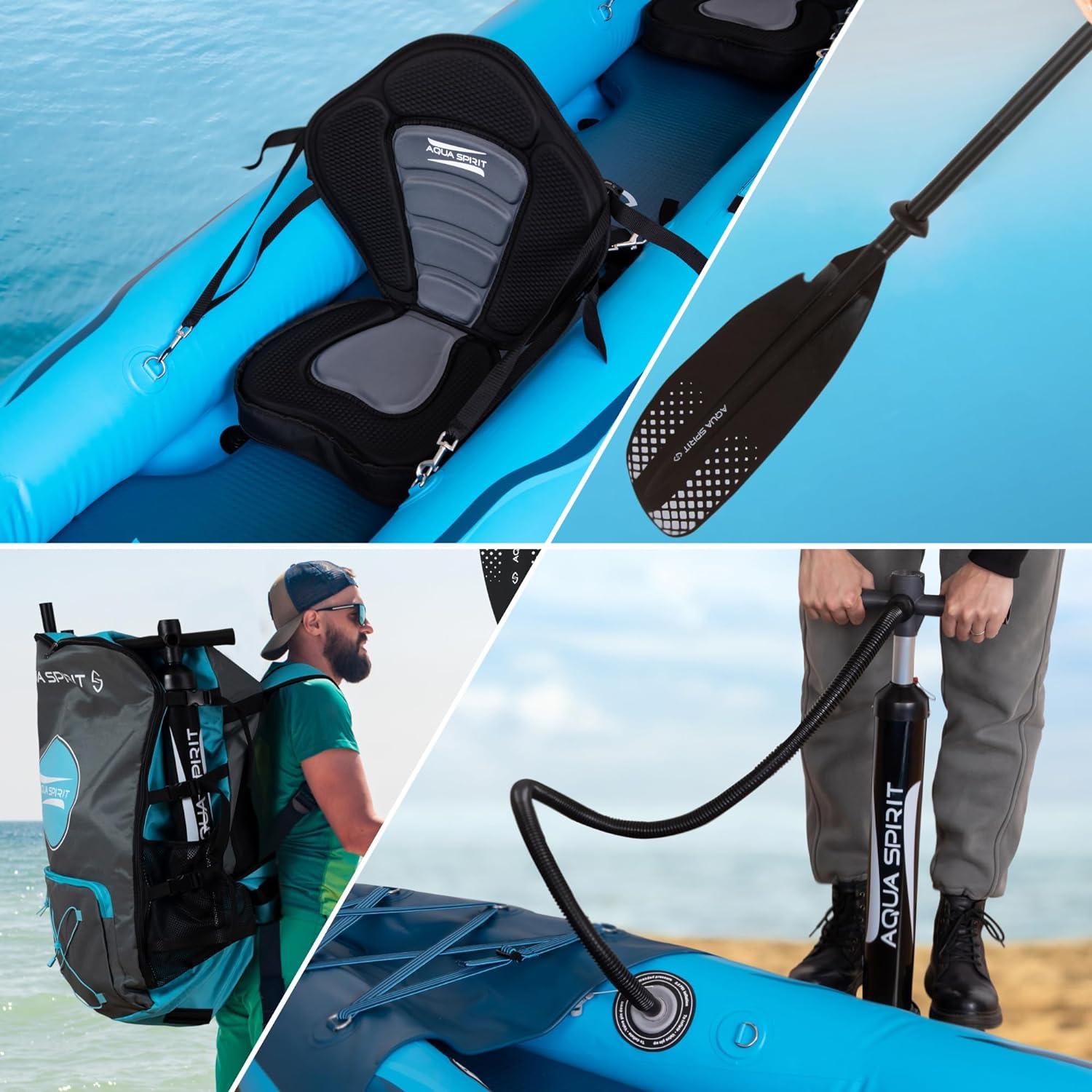 Inflatble Expert Aqua Spirit 2 Person Inflatable Kayak 13ft 5 Set – Packed Direct UK