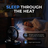 Olsen & Smith 10" Cordless Misting Fan with 9L Water Tank – Portable Rechargeable Cooling Fan with Oscillation, Remote Control & USB Charging for Indoor Outdoor Home, Office & Camping