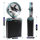 Olsen & Smith 10 Inch Cordless Spray Fan with 9L Water Tank – Portable Rechargeable Misting Cooling Fan with Oscillation, Remote Control & USB Charging for Indoor Outdoor Home, Garden & Camping