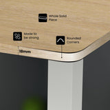 Olsen & Smith Premium Electric Standing Desk & XTREME RGB Gaming Chair Bundle with Bluetooth Speakers, LED Lights, Adjustable Height, Lumbar Support, Headrest & Footrest