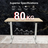 Olsen & Smith Premium Electric Standing Desk & XTREME RGB Gaming Chair Bundle with Bluetooth Speakers, LED Lights, Adjustable Height, Lumbar Support, Headrest & Footrest