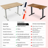 Olsen & Smith Premium Electric Standing Desk & XTREME RGB Gaming Chair Bundle with Bluetooth Speakers, LED Lights, Adjustable Height, Lumbar Support, Headrest & Footrest