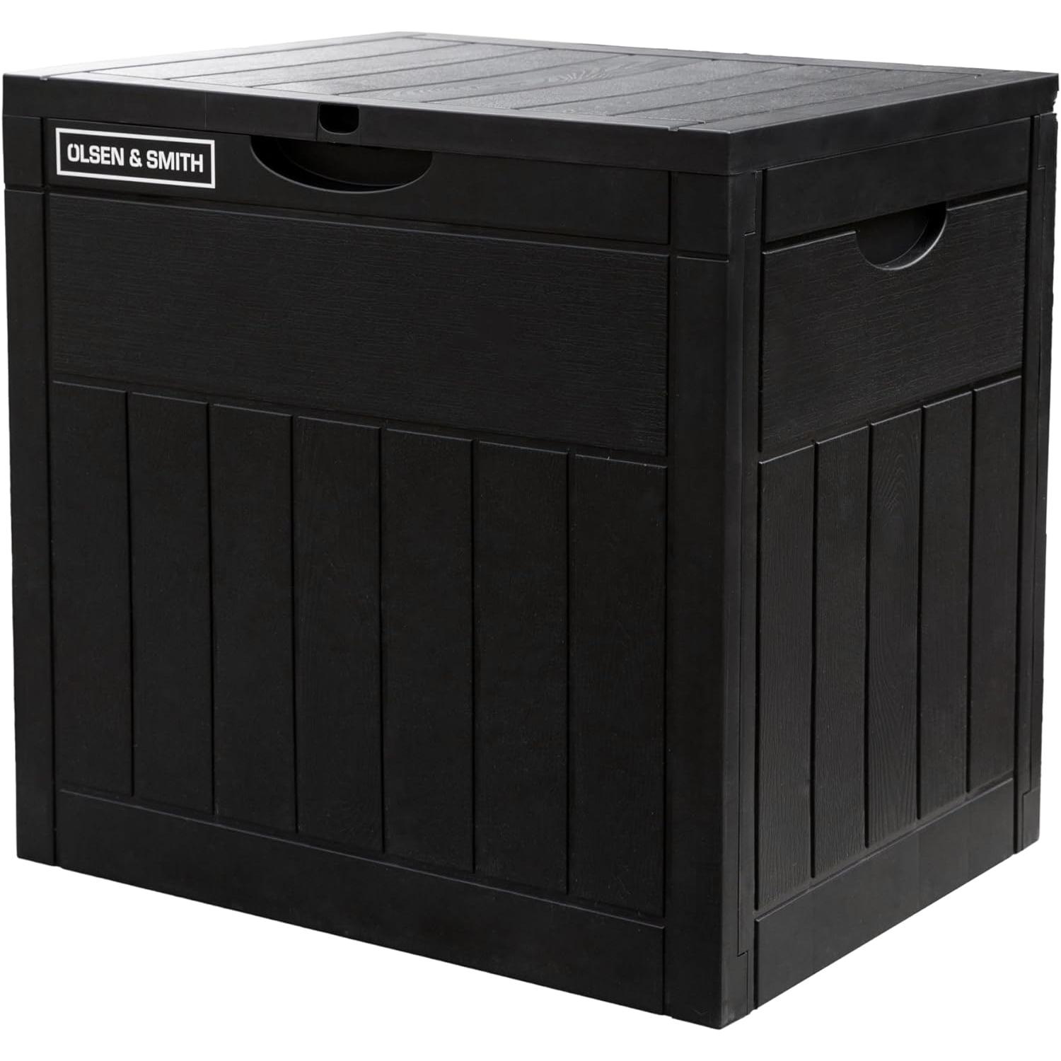 Olsen & Smith 126L Capacity Outdoor Garden Plastic Storage Box Small B ...