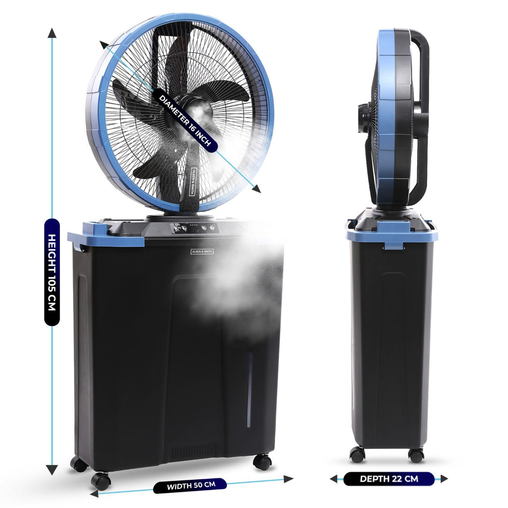 Olsen & Smith 16” Cordless Misting Fan 22L Tank – Packed Direct UK