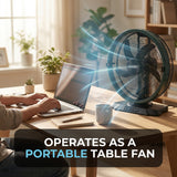 Olsen & Smith 16 Inch Cordless Spray Fan with 22L Water Tank – Portable Rechargeable Cooling Fan with Oscillation, Remote Control & Wheels for Indoor Outdoor Home, Garden & Camping