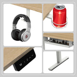 Olsen & Smith Premium Electric Standing Desk & XTREME RGB Gaming Chair Bundle with Bluetooth Speakers, LED Lights, Adjustable Height, Lumbar Support, Headrest & Footrest