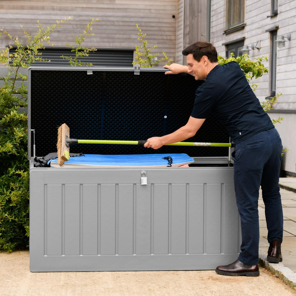 Olsen & Smith 680L/830L MASSIVE Capacity Outdoor Garden Storage Box Pl ...