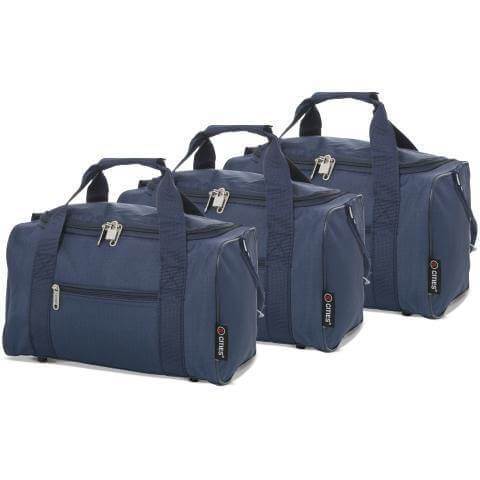 5 Cities (35x20x20cm) Hand Luggage Holdall Flight Bag (x3 Set) - Packed Direct UK