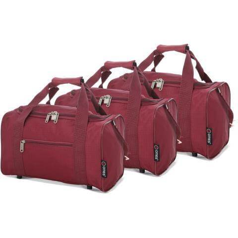 5 Cities (35x20x20cm) Hand Luggage Holdall Flight Bag (x3 Set) - Packed Direct UK