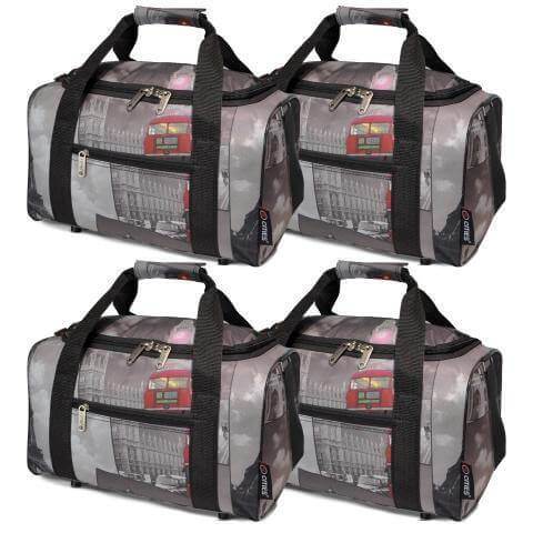 5 Cities (35x20x20cm) Hand Luggage Holdall Flight Bag (x4 Set) - Packed Direct UK