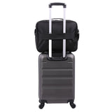 5 CITIES 40x30x10 New and Improved 2022 British Airways, Virgin Atlantic, EasyJet Holdall Cabin Luggage Under Seat Flight Bag, Black - Packed Direct UK