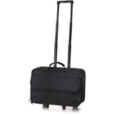 5 Cities (43x36x20cm) Laptop Roller Case Briefcase, 23 Liters Black Business Bag, For Laptops up to 17