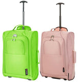 5 Cities (55x35x20cm) Lightweight Cabin Hand Luggage (x2), Approved For Ryanair/easyJet/British Airways and more! - Packed Direct UK