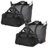 5 Cities (55x40x20cm) and Aerolite (35x20x20cm) Hand Luggage Shoulder Holdall Bags Bundle (x4 Set) - Packed Direct UK