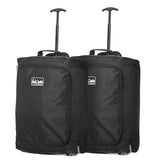 5 Cities (55x40x20cm) Lightweight Cabin Hand Luggage (x2 Set) - Packed Direct UK