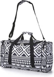 5 Cities Gym Sports Bag, Aztec Black and White - Packed Direct UK
