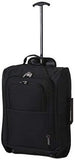 5 Cities Hand Luggage Cabin Bundle Sets, Trolley Bags & Holdall Duffle Bag 2 & 3 Piece Sets for Easyjet/Ryanair! Trolley/Holdall Black - Packed Direct UK