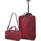 5 Cities Hand Luggage Cabin Bundle Sets, Trolley Bags, Holdall Duffle Bag and Travel Trolley Backpack 2 & 3 Piece Sets for Easyjet/Ryanair! Trolley/Holdall Cities - Packed Direct UK