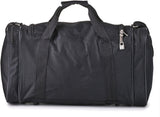 5 Cities Holdall Duffle Sports/Gym & Hand Luggage Shoulder Bag (Black, 32L) - Packed Direct UK