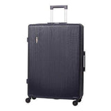 5 Cities Large 29” Lightweight ABS Hard Shell Hold Check in Luggage Suitcase with 4 Wheels (Navy) - Packed Direct UK