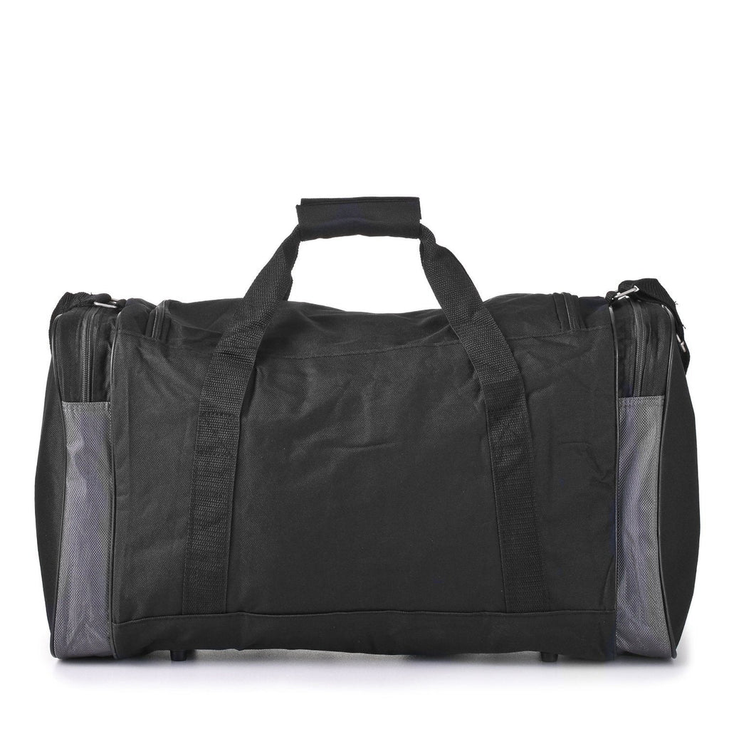 5 Cities Lightweight Hand Luggage Cabin Sized Sports Duffel Holdall (Black 330) - Packed Direct UK