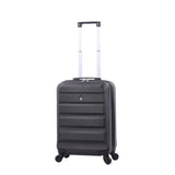 Aerolite 55x38x20cm Emirates Max Size Hard Shell Carry On Hand Cabin Luggage Suitcase 55x38x20 with 4 Wheels,Also Fits Many Other Airlines