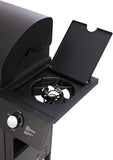 Olsen & Smith 4+1 Gas Burner Garden Outdoor BBQ Barbecue Grill, 4 Burners with Side Burner Hotplate, Adjustable Heat Dials & Storage, 2 Wheels - Black