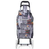 Hoppa 47L Lightweight Shopping Trolley, Hard Wearing & Foldaway for Easy Storage with 3 Years Guarantee (Cities) - Packed Direct UK