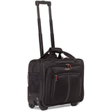 Aerolite 17'' Executive Mobile Business Cabin Hand with Luggage Rolling Laptop Bag, Approved for Ryanair, British Airways, Easyjet, Jet2 & Many More