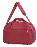 Aerolite (35x20x20cm) Hand Luggage Holdall Bag - Rose Gold + Wine - Packed Direct UK