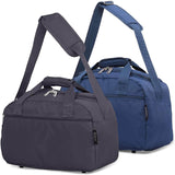 Aerolite (40x20x25cm) New and Improved 2021 Ryanair Maximum Size Holdall Cabin Luggage Under Seat Flight Holdall Bag (x2 Set) - Packed Direct UK