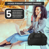 Aerolite (40x20x25cm) New and Improved 2021 Ryanair Maximum Size Holdall Cabin Luggage Under Seat Flight Holdall Bag (x2 Set) - Packed Direct UK