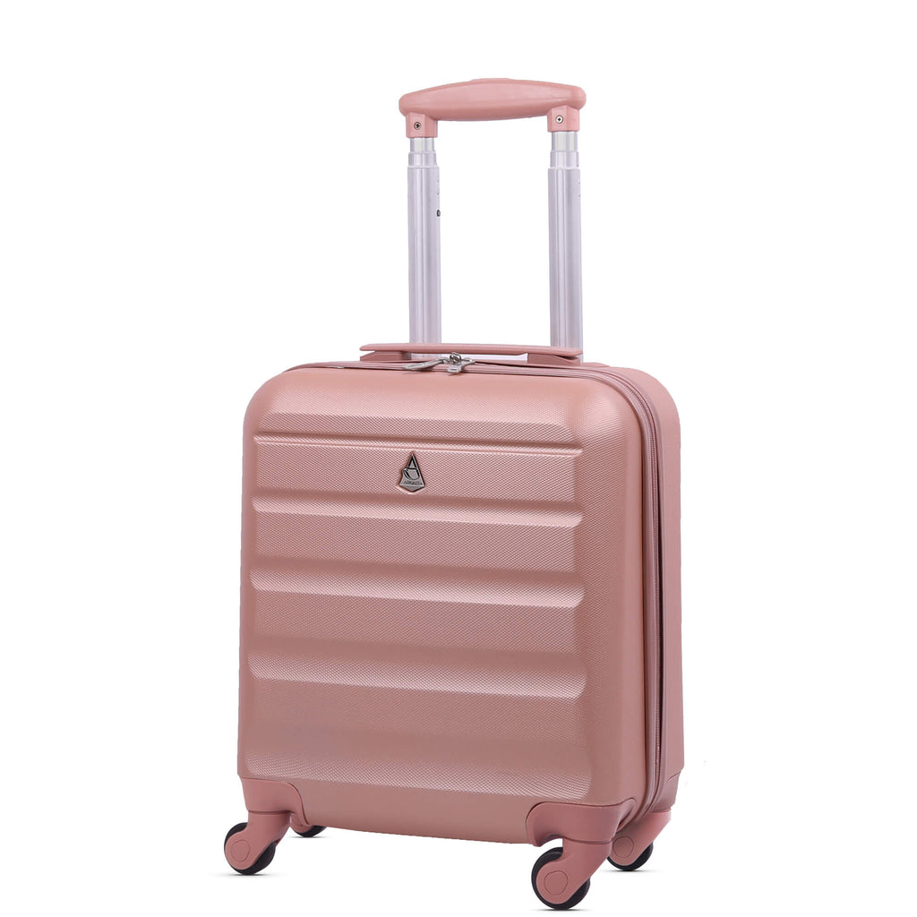 Aerolite (45x36x20cm) easyJet Maximum Size Hard Shell Carry On Hand Cabin  Luggage Underseat Suitcase, 4 Wheels