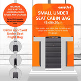 Aerolite 45x36x20 easyJet Maximum Size Hard ShellCarry On Hand Cabin Luggage Underseat Flight Bag Suitcase 45x36x20 with 4 Wheels - Packed Direct UK