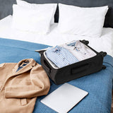 Aerolite (47x35x20cm) Lightweight Soft Shell Cabin Hand Luggage (x2 Set) | 4 Wheels - Packed Direct UK