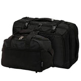 Aerolite 55x35x20cm 39L Hand Cabin Luggage Backpack, Fits 15 Laptop, Carry On Rucksack Satchel Holdall Travel Daypack Flight Bag, 55x35x20, Black (Black + Black)