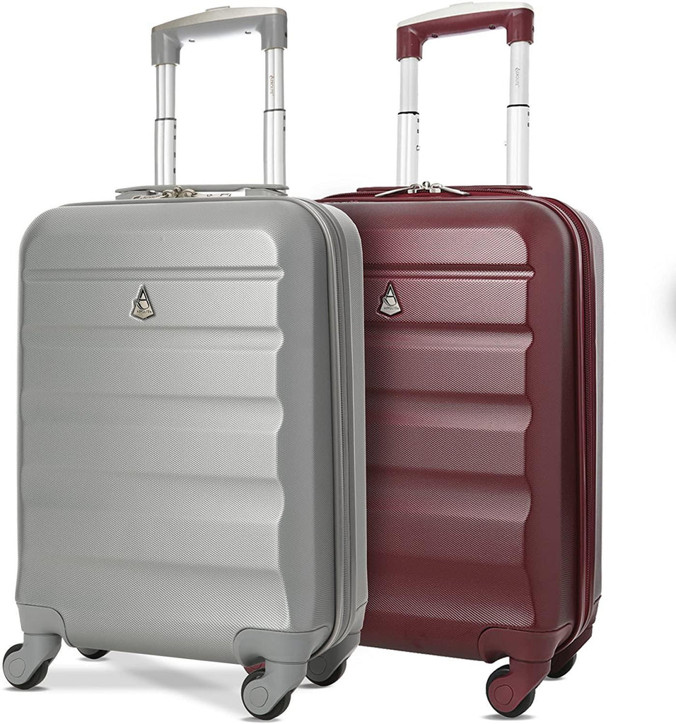 Aerolite 55x35x20cm Hard Shell Cabin Luggage Packed Direct UK