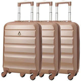 Aerolite (55x35x20cm) Lightweight Hard Shell Cabin Hand Luggage (x3 Set) - Packed Direct UK