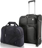 Aerolite (55x40x20cm) Lightweight Cabin Hand Luggage 2 Wheels, Maximum Possible Allowance For Ryanair - Packed Direct UK