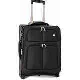 Aerolite 56x45x25cm British Airways Jet2 & easyJet Upgrade Maximum Allowance Large Lightweight 2 Wheel Carry On Hand Cabin Luggage Bag Suitcase 56x45x25 with TSA Approved Lock Black - Packed Direct UK