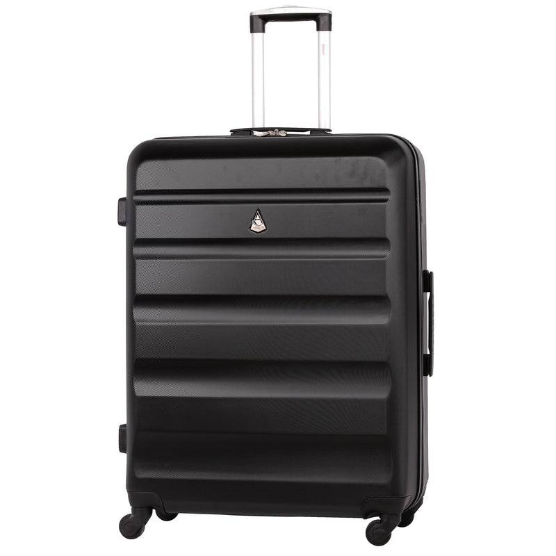 Aerolite 55x35x20cm 4 Wheel Suitcase Hard Shell Carry On Cabin Bag